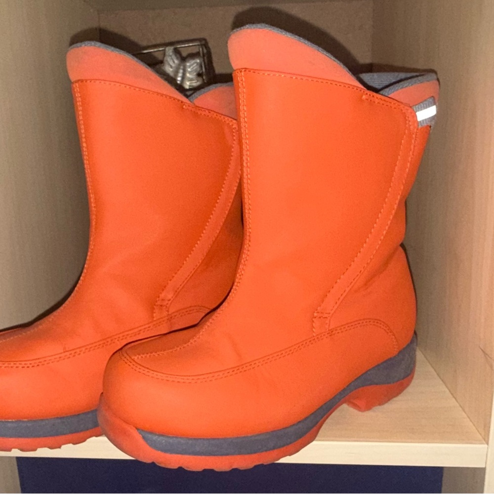 Lands' End Vibrant Orange Winter Boots